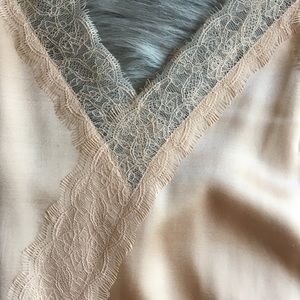 Silky, creamy pale pink dress!